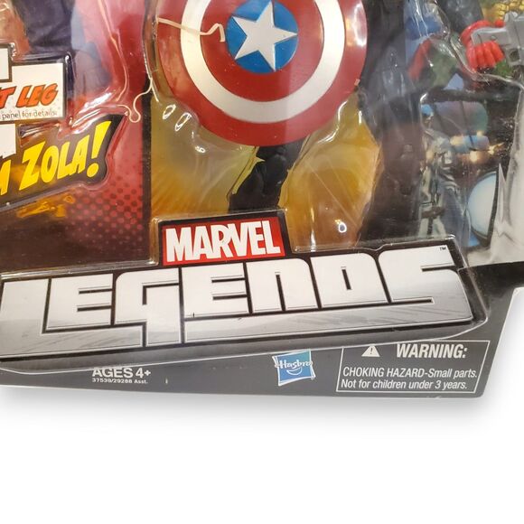 Marvel Legends Bucky Captain America 6" Figure 2011 Arnim Zola BAF NIP Hasbro - Picture 9 of 12